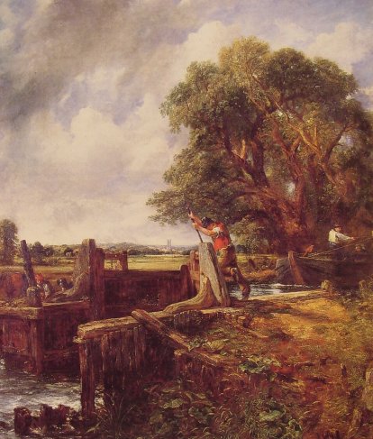 John Constable - A Boat Passing a Lock