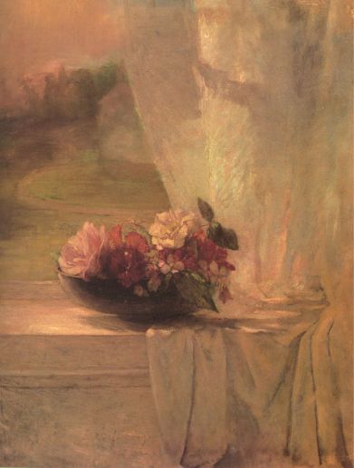 John La Farge - Flowers in a Persian Porcelain Water Bowl