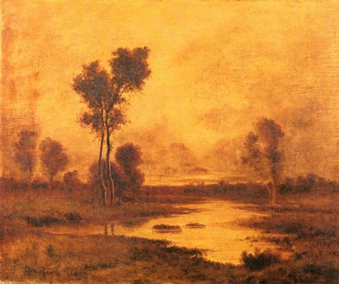 Leon Richet - A River Landscape