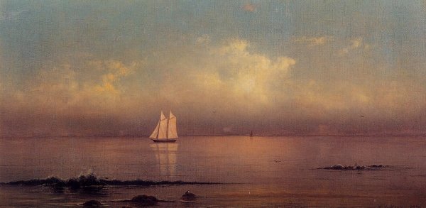 Martin Johnson Heade - Becalmed, Long Island Sound