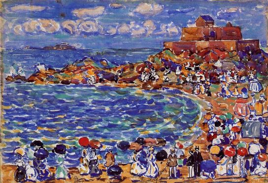 Maurice Prendergast - Beach at St. Malo