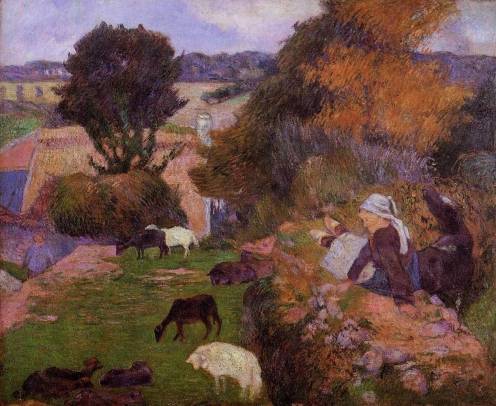 Paul Gauguin - Breton Shepherdess