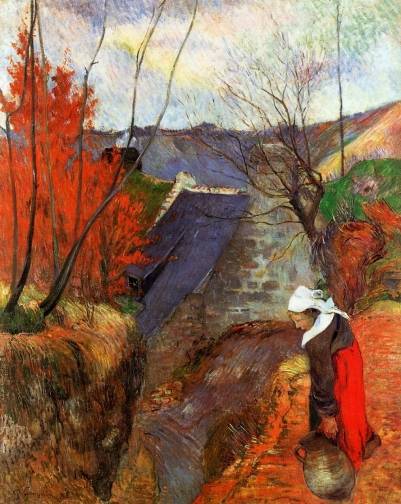 Paul Gauguin - Breton Woman with Pitcher