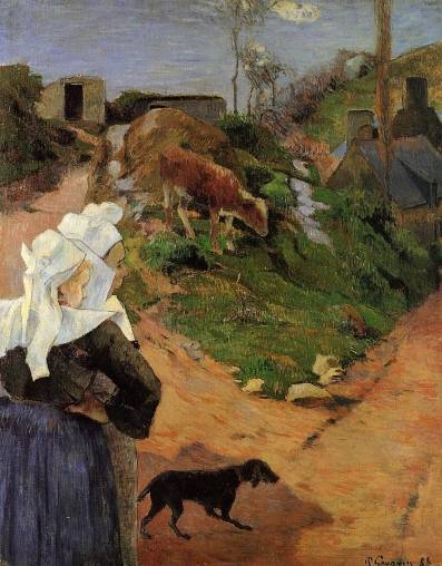 Paul Gauguin - Breton Women at the Turn