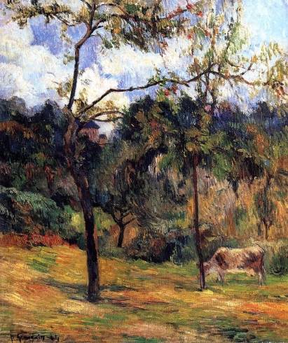 Paul Gauguin - Cow in a Meadow, Rouen