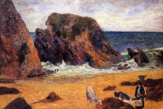 Paul Gauguin - Cows by the Sea