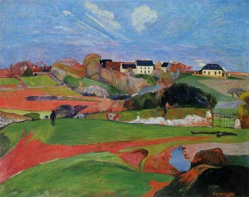 Paul Gauguin - Fields at le Pouldu