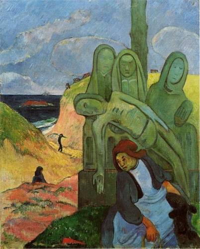 Paul Gauguin - Green Christ