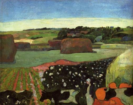 Paul Gauguin - Haystacks in Britanny