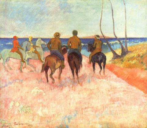 Paul Gauguin - Riders on the Beach