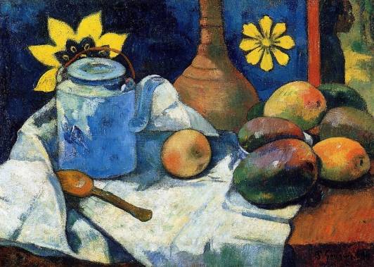 Paul Gauguin - Still Life with Teapot and Fruit