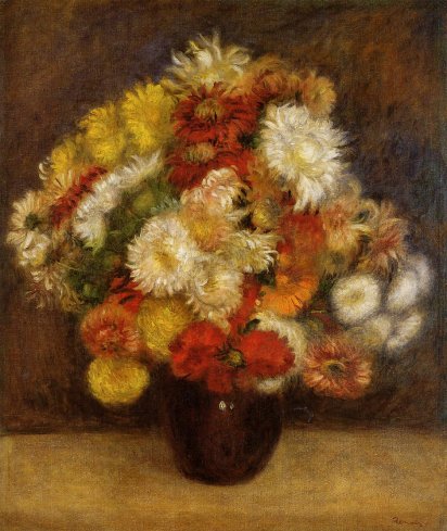 Pierre-Auguste Renoir - Bouquet of Chrysanthemums