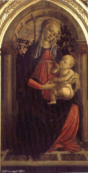 Sandro Botticelli - Madonna of the Rosengarden