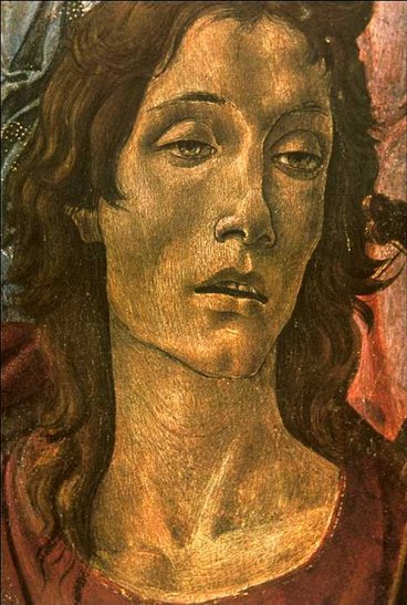 Sandro Botticelli - San Barnaba Altarpiece (head of St John)