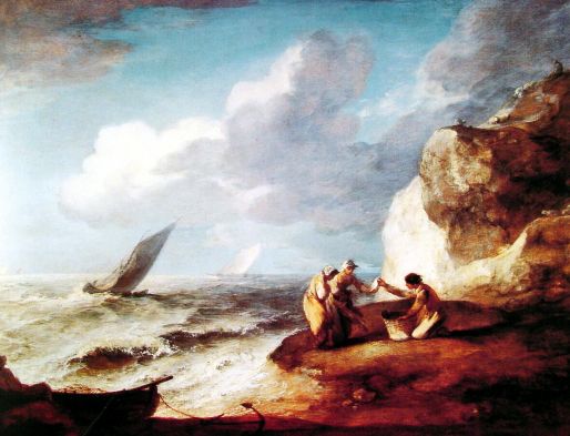 Thomas Gainsborough - A Rocky Coastal Scene