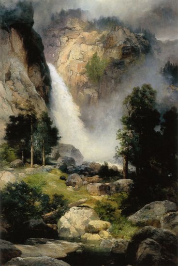 Thomas Moran - Cascade Falls Yosemite