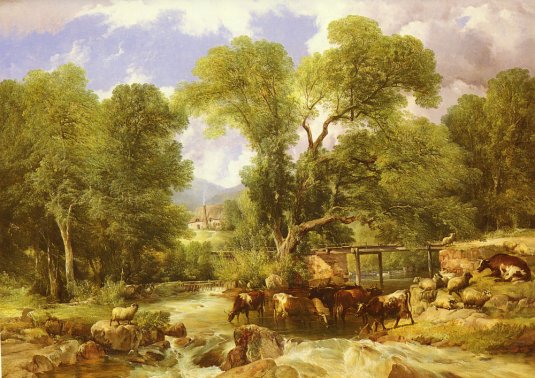 Thomas Sidney Cooper - A Wooded Ford