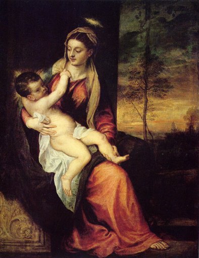 Titian - Mary With The Christ Child 1561