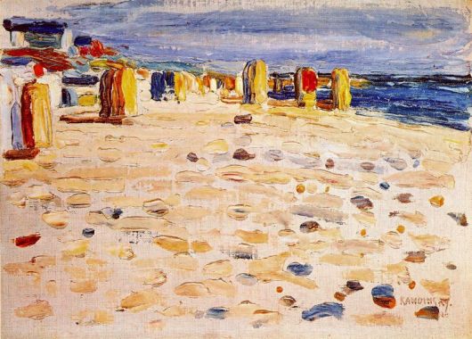 Wassily Kandinsky - Beach Baskets In Holland