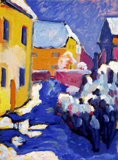 Wassily Kandinsky - Cemetery And Vicarage In Kochel