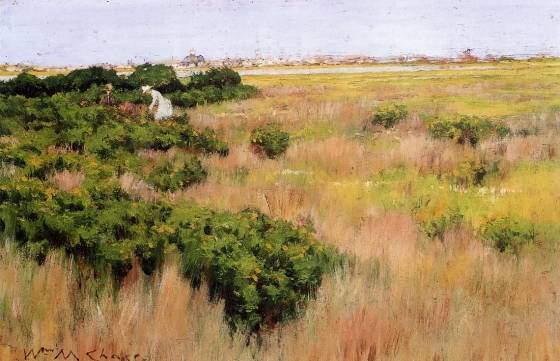 William Merritt Chase - Landscape, near Coney Island