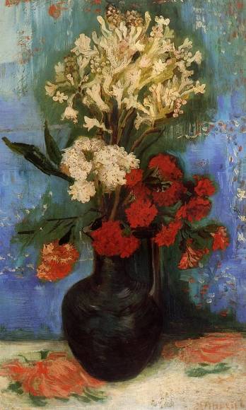 Vincent van Gogh - Vase with Carnations and Other Flowers