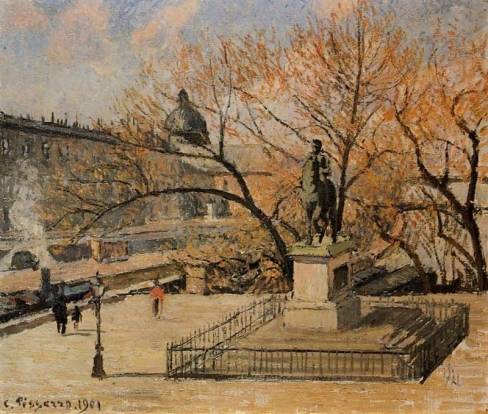 Camille Pissarro - Pont-Neuf, the Statue of Henri IV - Morning, Sun