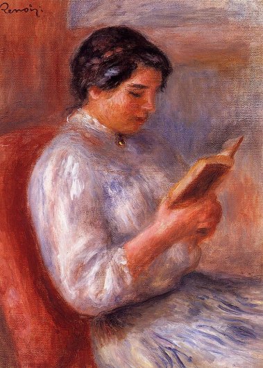 Pierre-Auguste Renoir - Woman Reading 02