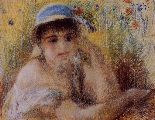 Pierre-Auguste Renoir - Woman in a Straw Hat02