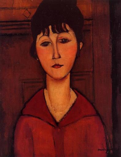 Amedeo Modigliani - Head of a Young Girl