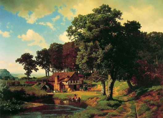 Albert Bierstadt - A Rustic Mill