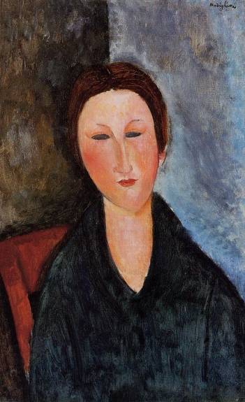 Amedeo Modigliani - Bust of a Young Woman (Mademoiselle Marthe)