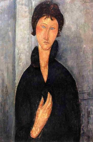 Amedeo Modigliani - Woman with Blue Eyes