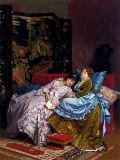 Auguste Toulmouche - An Afternoon Idyll