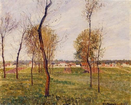 Camille Pissarro - A Meadow in Moret