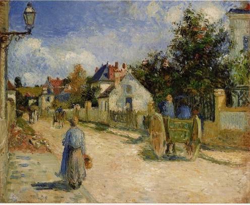 Camille Pissarro - A Street in Pontoise