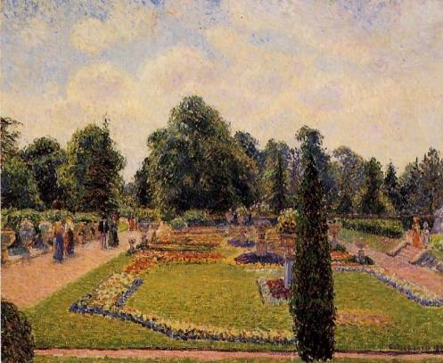 Camille Pissarro - Kew Gardens - Path between the Pond and the Palm House