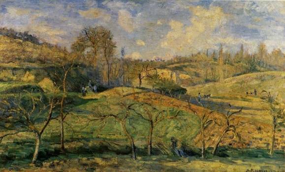 Camille Pissarro - March Sun, Pontoise