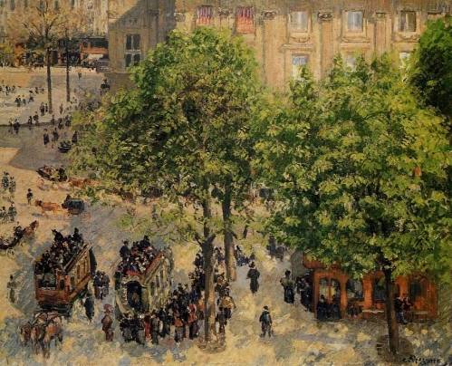 Camille Pissarro - Place du Theatre Francais - Spring