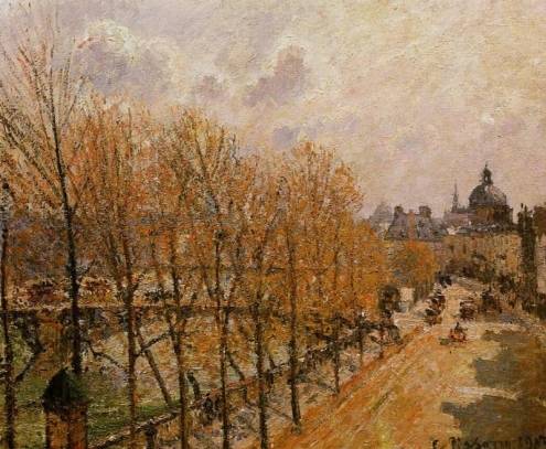 Camille Pissarro - Quai Malaquais - Morning, Sun