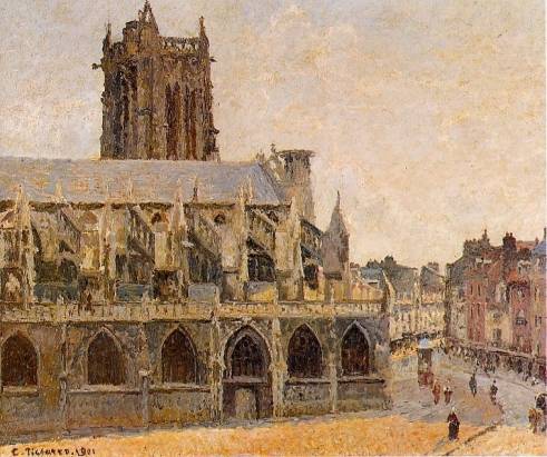 Camille Pissarro - The Church of Saint-Jacques, Dieppe