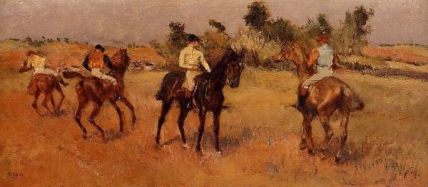 Edgar Degas - Four Jockeys