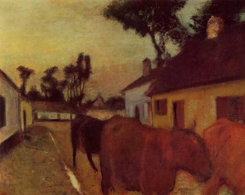 Edgar Degas - The Return of the Herd