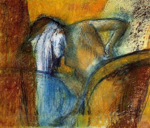 Edgar Degas - Woman Seen from Behind, Drying Hair