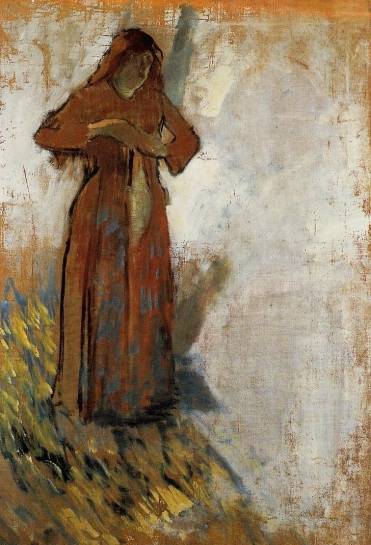 Edgar Degas - Woman with Loose Red Hair