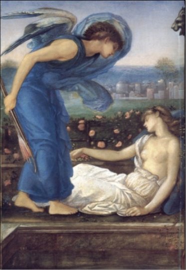 Edward Coley Burne-Jones - Cupid Finding Psyche