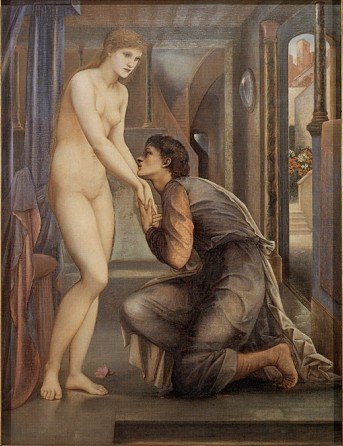 Edward Coley Burne-Jones - Pygmalion and the Image IV - The Soul Attains