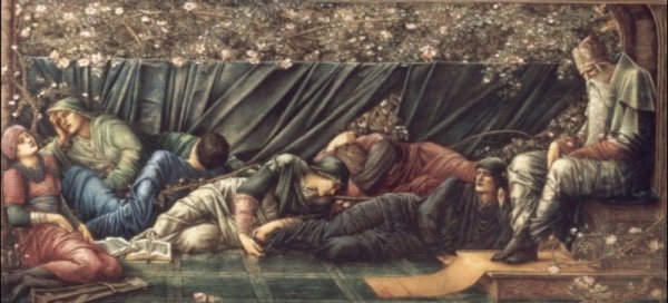Edward Coley Burne-Jones - The Briar Rose II - The Council Chamber