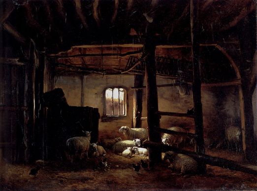 Eugene Joseph Verboeckhoven - In The Stable