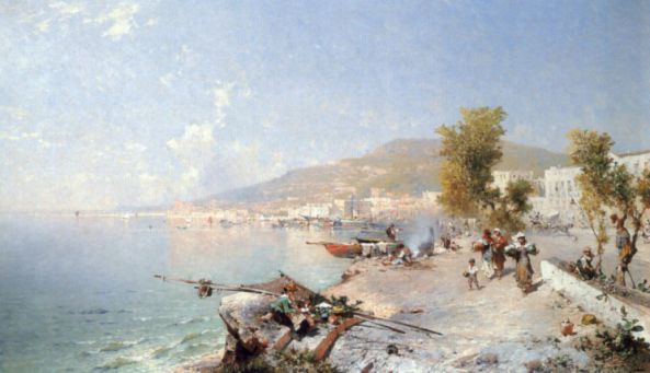 Franz Richard Unterberger - Vietri Sul Mare, Looking Towards Salerno